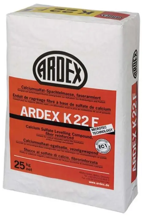 Ardex K 22 F, Fibergips 25 kg.