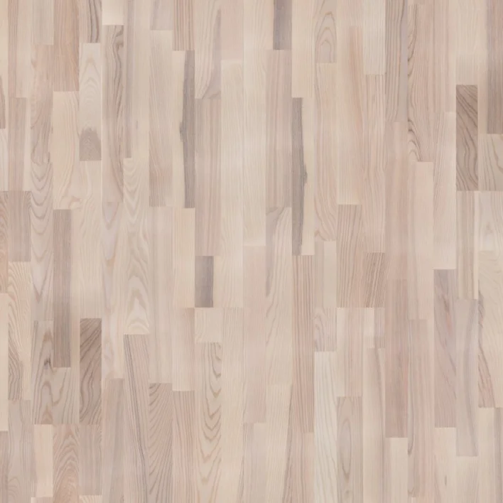 Moland Molaloc Ask, parkett 3-stavs, vit mattlack 182 mm.