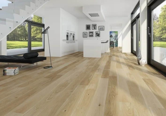 Moland Burghley Wideplank -  Ek Classic vit mattlack pavé