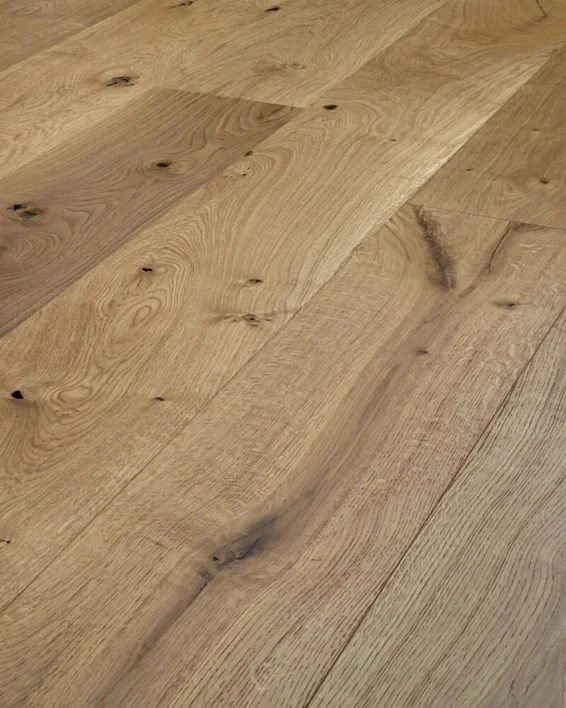 Trägolv - Ek Herregårdsplank 260 mm. Borstat, Naturolja - KAMPANJ