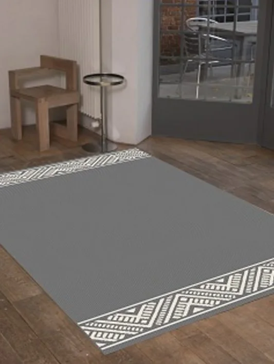 Utomhusmatta, Brussels weave Lines Grey - RESTPARTI