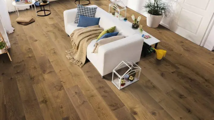 Haro plankegolv - Afrikansk ek light Sauvage borstad nL+