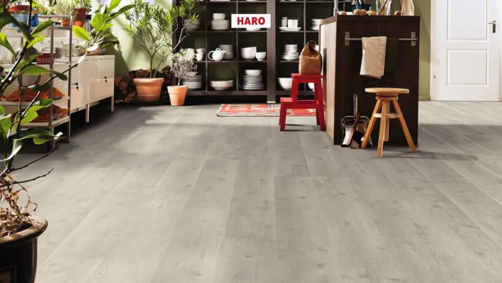 Haro laminatgolv, Gran Via - Ek Bergamo, Silvergrå