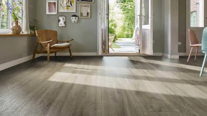 Haro laminatgolv - Plankgolv, Ek Eleganza, Antikgrå