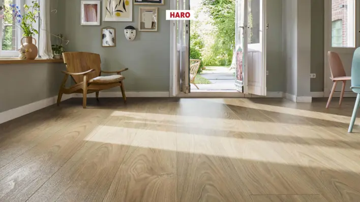Haro laminatgolv Aqua - Plankgolv, Ek Eleganza natur
