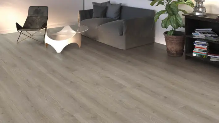 Haro laminatgolv - Plankgolv, Ek Flavia grå