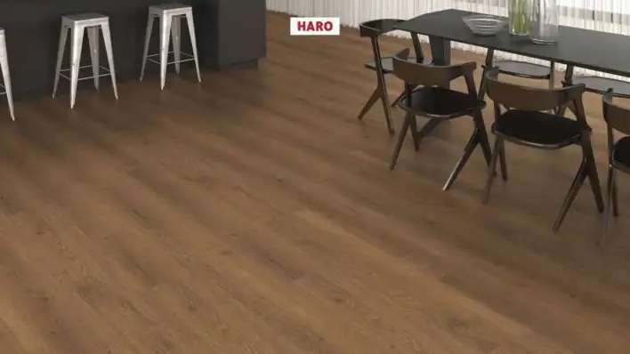 Haro laminatgolv Aqua - Plankgolv, Ek Flavia rökt