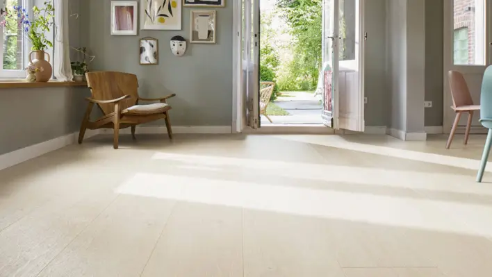 Haro laminatgolv - Plankgolv, Ek Flavia vit