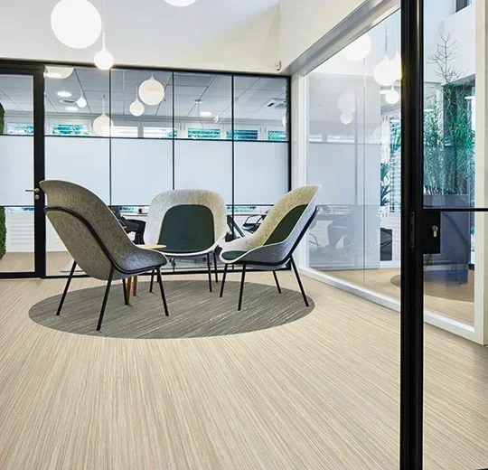 Marmoleum Striato - Bleached gold