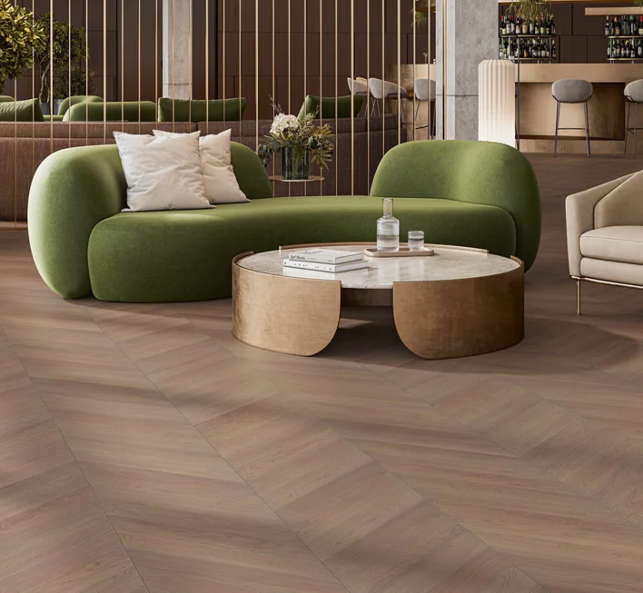 Parador Sillben Trendtime 10 - Chevron 45°, Ek Terra mattlack