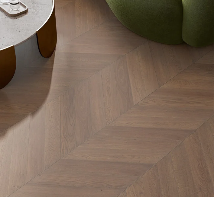 Parador Sillben Trendtime 10 - Chevron 45°, Ek Terra mattlack