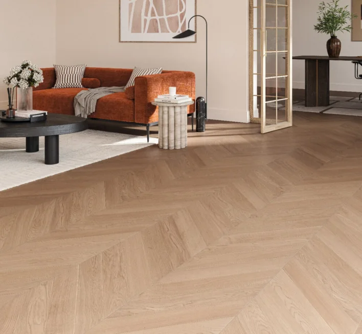 Parador Sillben Trendtime 10 - Chevron 45°, Ek Tuscan matt lack