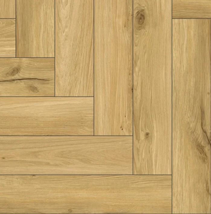 SPC vinyl klickgolv - Fiskben, Honey Oak P7001