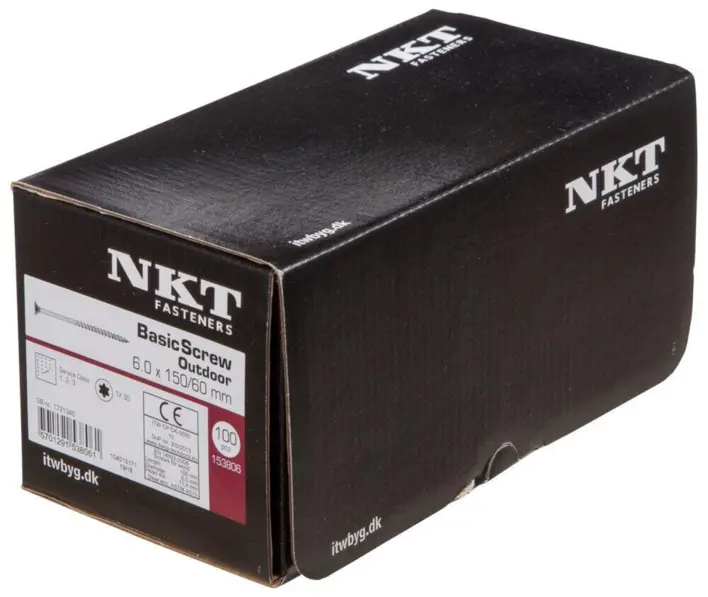 NKT Basic 6,0x150 mm. skruv