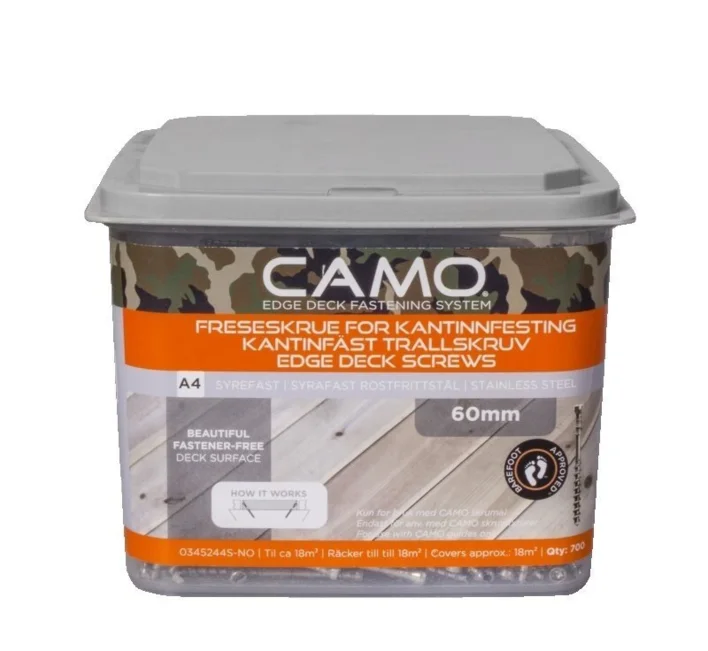CAMO 4,2x75 mm. rostfri A4 terrasskruv - 700 st.