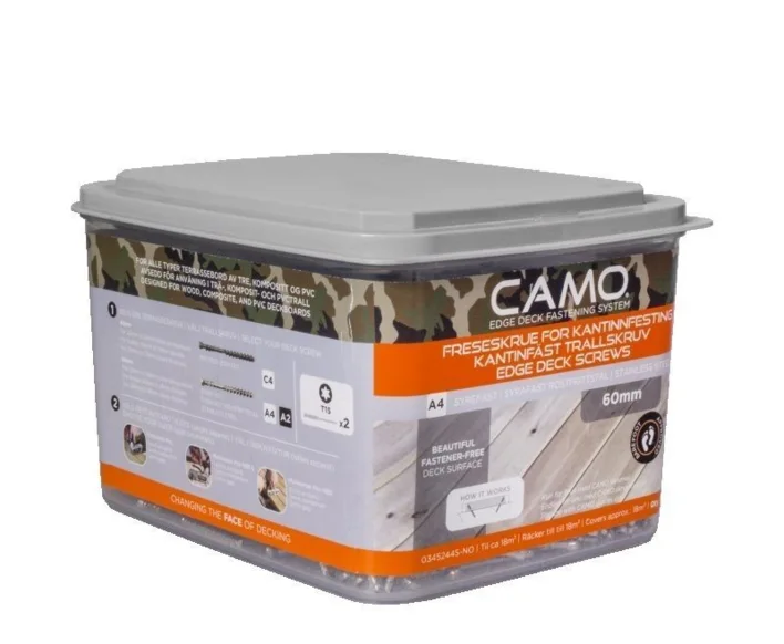 CAMO 4,2x75 mm. rostfri A4 terrasskruv - 700 st.