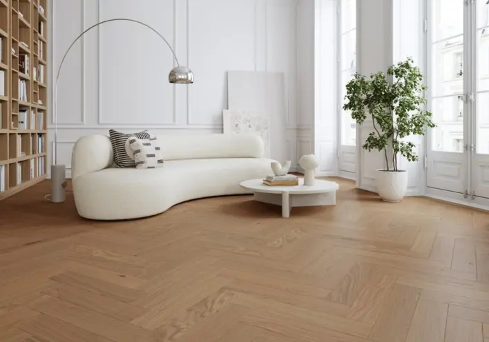 Moland Super Eg Herringbone - Brisbane Natural Oak