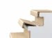 Pergo Trappeforkant laminat, Romantic Greige Oak - 59x134 mm.