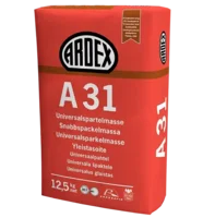 Ardex A31, Golv- & väggspackelmassa 12,5 kg.